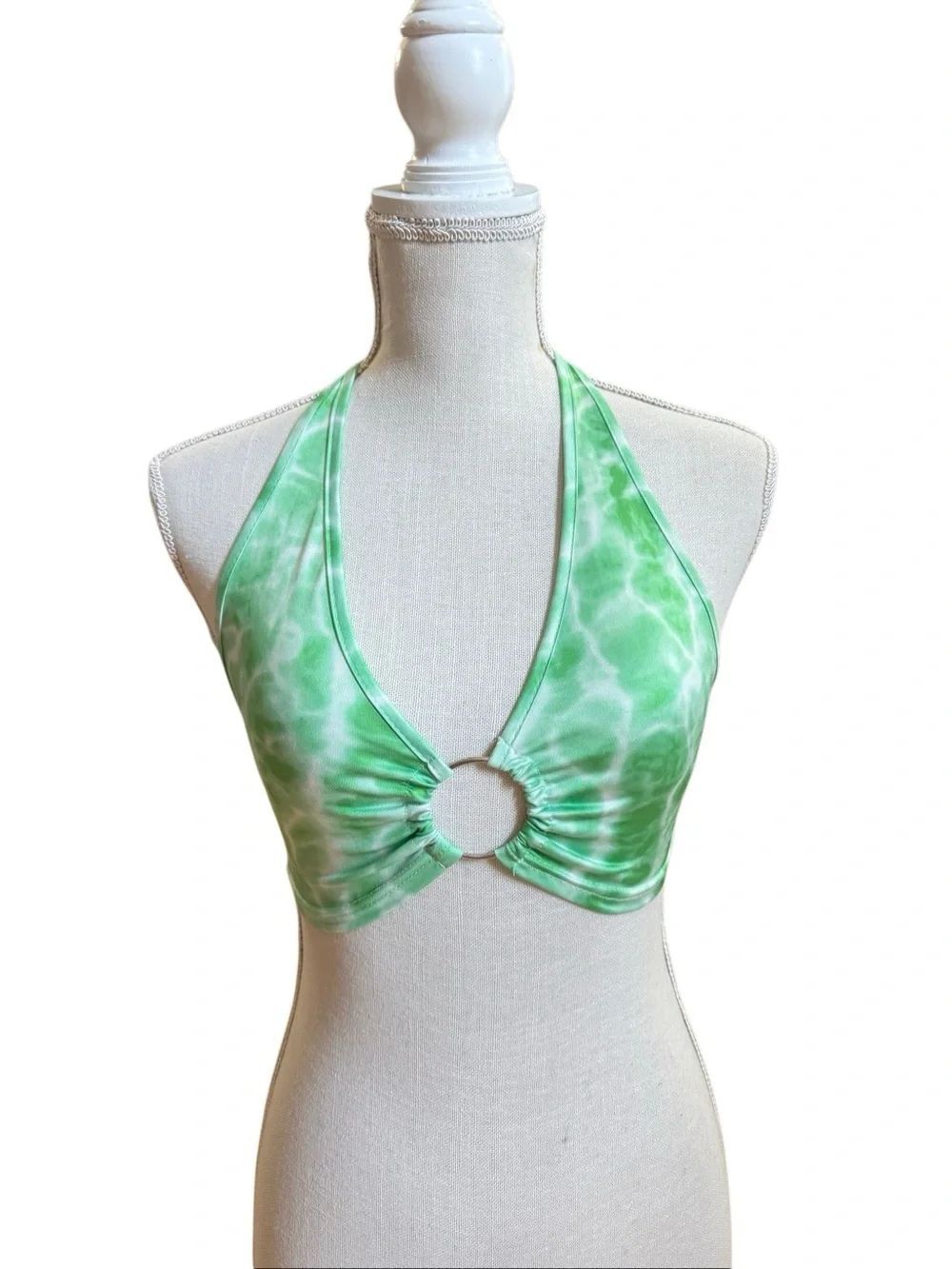 Shein Women's Halter Crop V Neck Tank Top Size XS